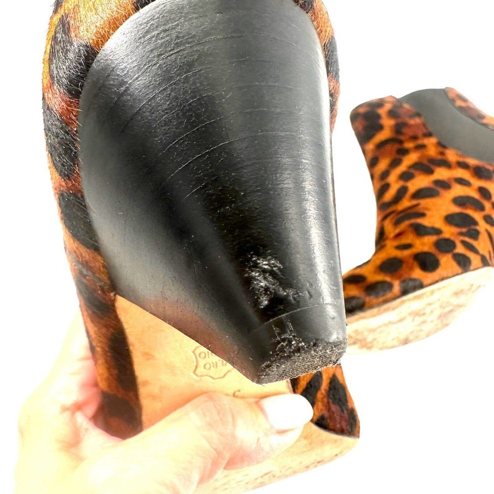 JOIE JOIE BARLEENA CALF HAIR ANIMAL PRINT BOOTIES SZ 6.5 US - Picture 9 of 11